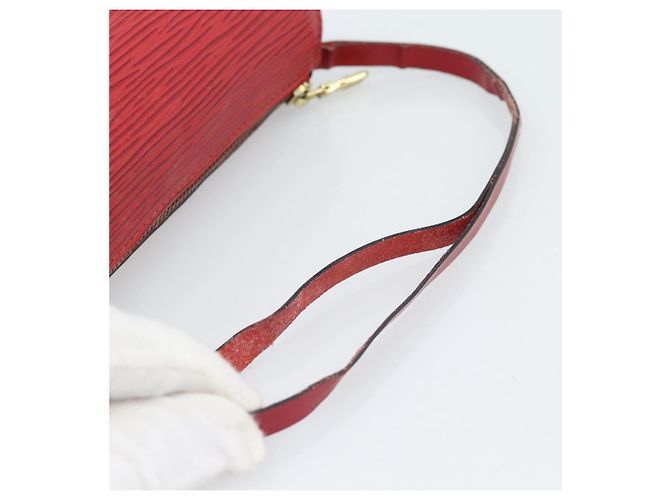 Borsa LOUIS VUITTON Epi Soufflot Rossa M52227 LV Auth mr2144A Rosso - vista 26