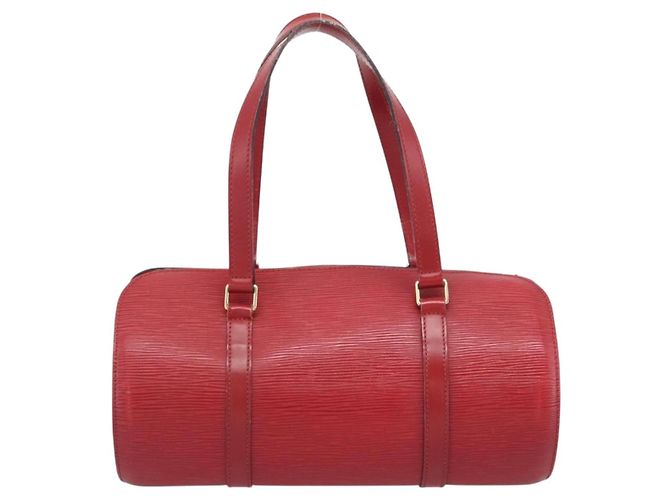 Borsa LOUIS VUITTON Epi Soufflot Rossa M52227 LV Auth mr2144A Rosso - vista 3