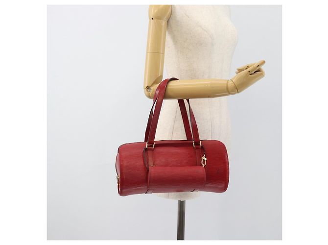 Borsa LOUIS VUITTON Epi Soufflot Rossa M52227 LV Auth mr2144A Rosso - vista 30