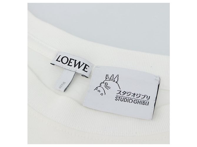 Camiseta LOEWE LOEWE �~ Studio Ghibli Calcifer Howl's Moving Castle Auth 167098M Blanco - vista 13