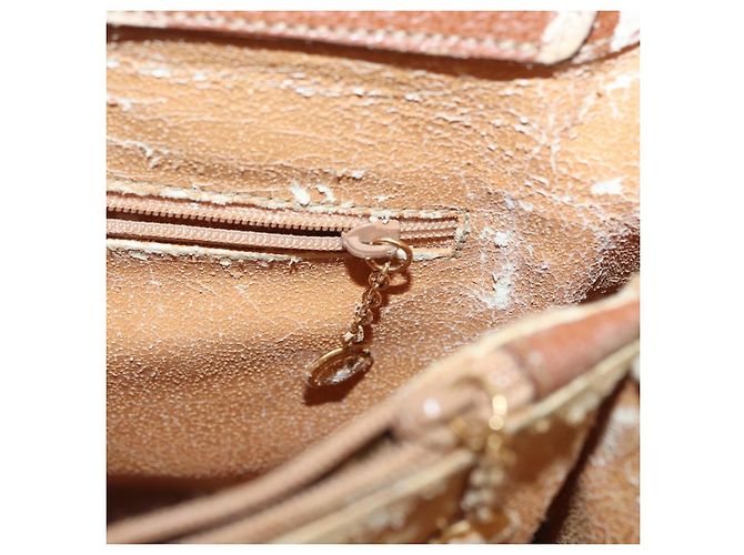 Borsa a mano GUCCI Bamboo in pelle marrone oro 002 1095 Auth ep13963 D'oro - vista 21