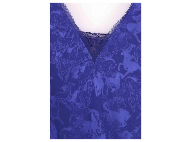 Zadig & Voltaire Kleid aus blauer Seide S - Ansicht 2
