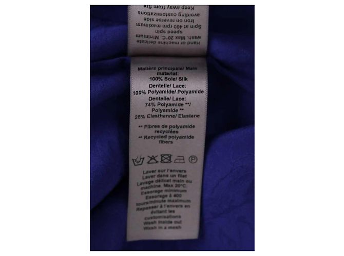 Zadig & Voltaire Kleid aus blauer Seide S - Ansicht 6