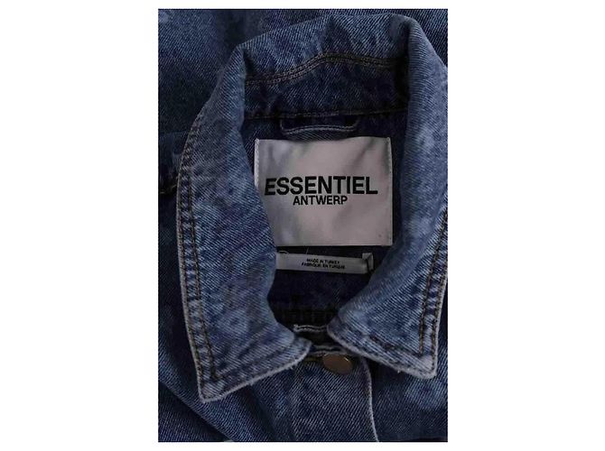 Chaqueta de algodón azul Essentiel Antwerp - vista 5