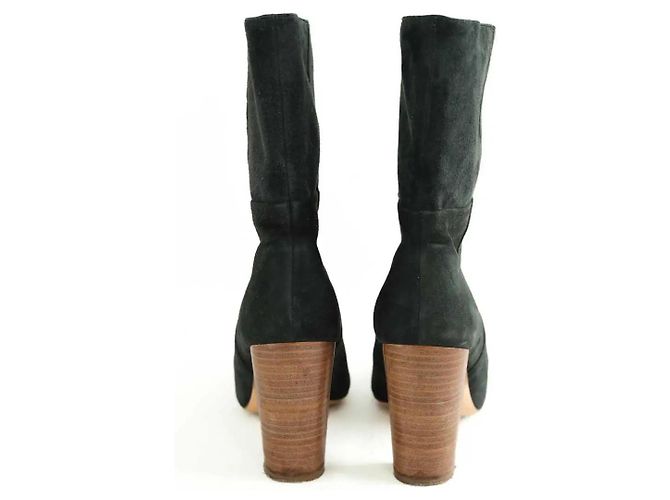 Botas Ba&Sh de ante verde Talla 40 - vista 2