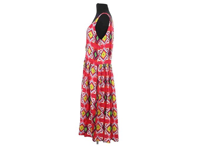 Autre Marque Vestido de algodón rojo AML Paris Roja - vista 3