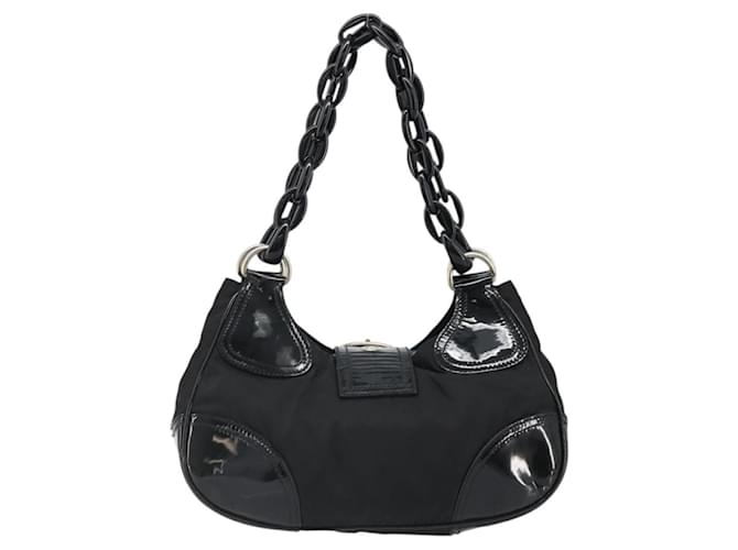 Borsa a Spalla PRADA Nylon Nero Auth ep4838 - vista 2