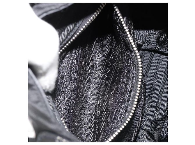 Borsa a Spalla PRADA Nylon Nero Auth ep4838 - vista 23