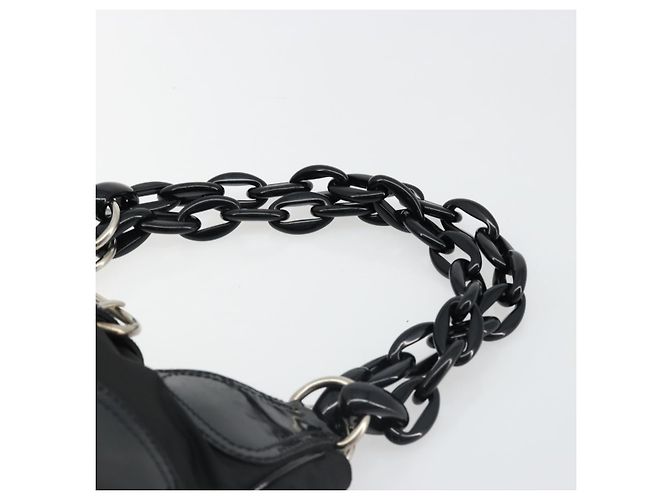 Borsa a Spalla PRADA Nylon Nero Auth ep4838 - vista 8