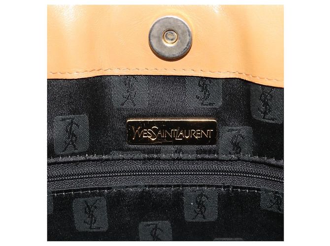 Borsa Tote SAINT LAURENT in pelle Nero Beige Auth 191020 - vista 11