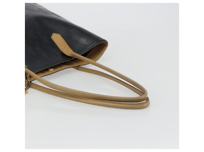 Borsa Tote SAINT LAURENT in pelle Nero Beige Auth 191020 - vista 7