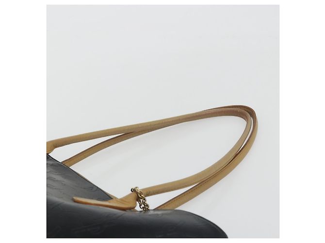 Borsa Tote SAINT LAURENT in pelle Nero Beige Auth 191020 - vista 8