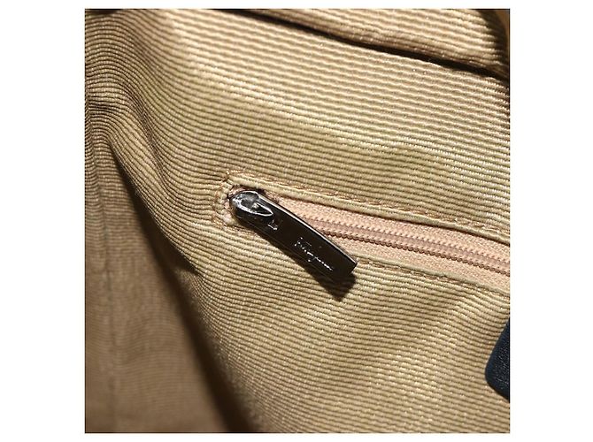 Salvatore Ferragamo Gancini Canvas Tote Bag Schwarz Silber Auth BA13998 - Ansicht 20