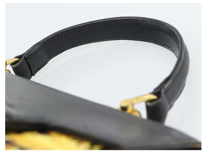 Borsa Gianni Versace in PVC e tela Giallo Oro Auth 190811 D'oro - vista 14