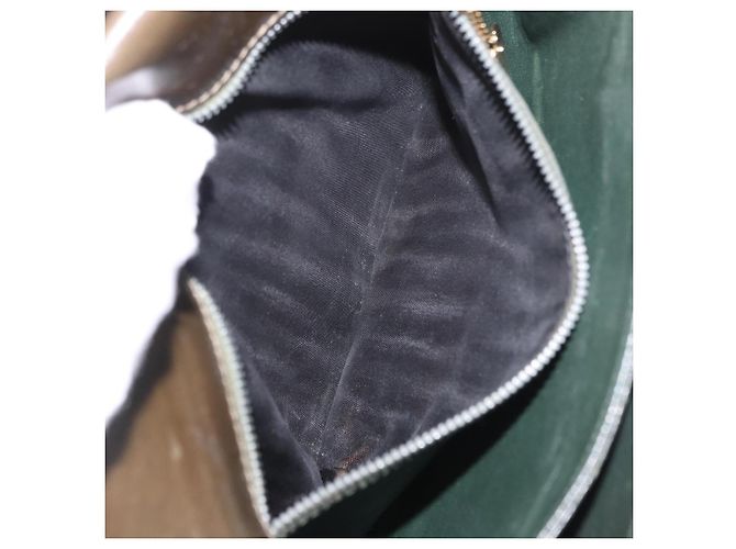 Céline Borsa a Spalla CELINE in Pelle Verde Oro Auth 190980 D'oro - vista 11