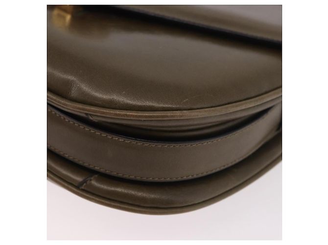 Céline Borsa a Spalla CELINE in Pelle Verde Oro Auth 190980 D'oro - vista 15
