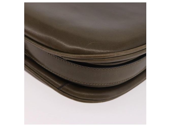 Céline Borsa a Spalla CELINE in Pelle Verde Oro Auth 190980 D'oro - vista 17