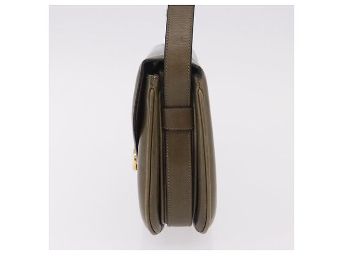 Céline Borsa a Spalla CELINE in Pelle Verde Oro Auth 190980 D'oro - vista 4