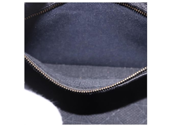 Borsa Christian Dior Lady Delight Canvas 2way Nero Oro Auth 186632SAM D'oro - vista 24