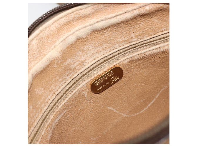 Borsa a tracolla GUCCI GG Plus Supreme PVC Beige Oro Auth bs36024 D'oro - vista 10