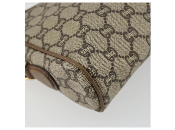 Borsa a tracolla GUCCI GG Plus Supreme PVC Beige Oro Auth bs36024 D'oro - vista 18