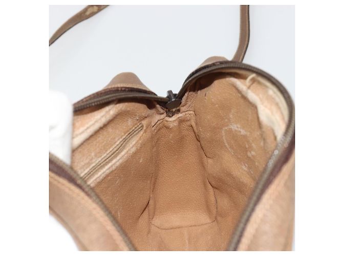 Borsa a tracolla GUCCI GG Plus Supreme PVC Beige Oro Auth bs36024 D'oro - vista 21