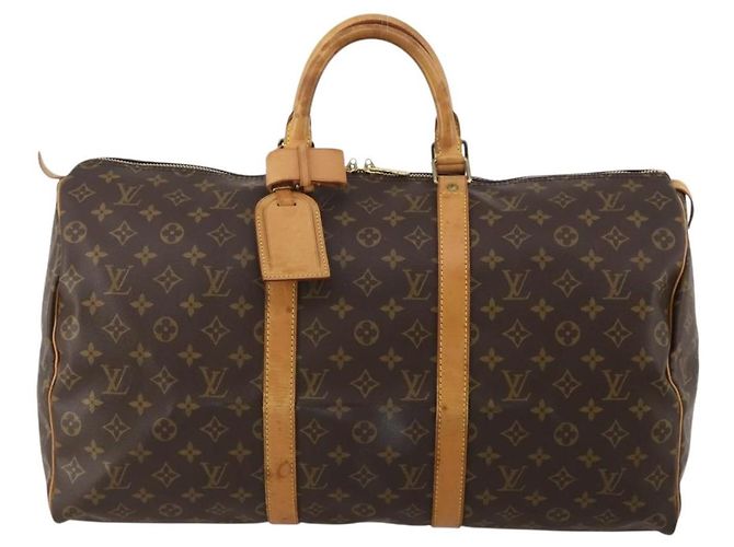 LOUIS VUITTON Bolso Boston Monogram Keepall 50 M41426 LV Auth BA13665A Monograma - vista 13