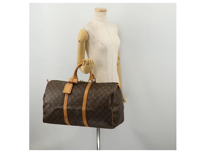 LOUIS VUITTON Bolso Boston Monogram Keepall 50 M41426 LV Auth BA13665A Monograma - vista 22