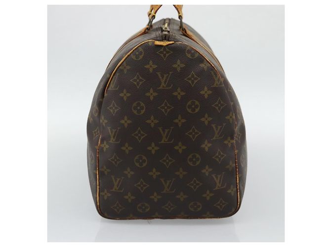 LOUIS VUITTON Monogram Keepall 50 Boston Bag M41426 LV Auth 190842 - view 3