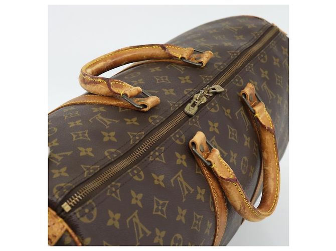 LOUIS VUITTON Monogram Keepall 50 Boston Bag M41426 LV Auth 190842 - view 6
