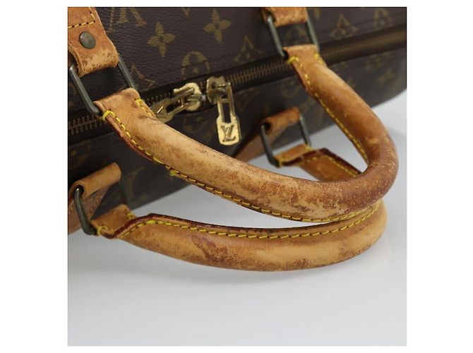 LOUIS VUITTON Monogram Keepall 50 Boston Bag M41426 LV Auth 190842 - view 7
