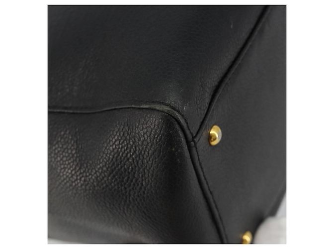 Borsa a Spalla CHANEL con Catena in Pelle Caviar Nera e Oro CC Auth 186613V Nero D'oro - vista 16