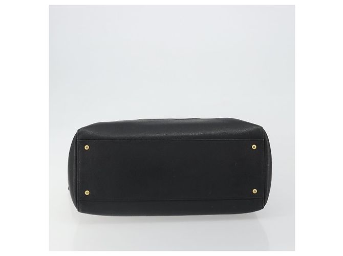 Borsa a Spalla CHANEL con Catena in Pelle Caviar Nera e Oro CC Auth 186613V Nero D'oro - vista 5