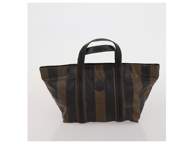 FENDI Borsa a Spalla Pecan PVC 2 Set Marrone Nero Auth bs35857 - vista 13
