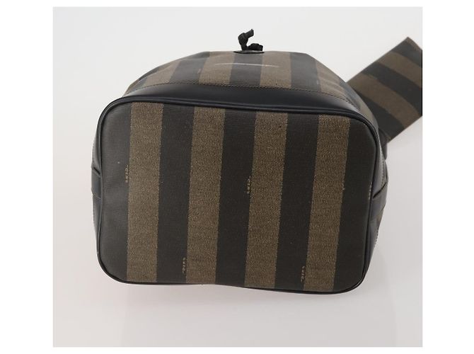 FENDI Borsa a Spalla Pecan PVC 2 Set Marrone Nero Auth bs35857 - vista 7