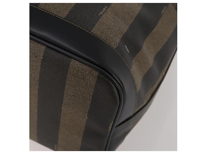FENDI Borsa a Spalla Pecan PVC 2 Set Marrone Nero Auth bs35857 - vista 8