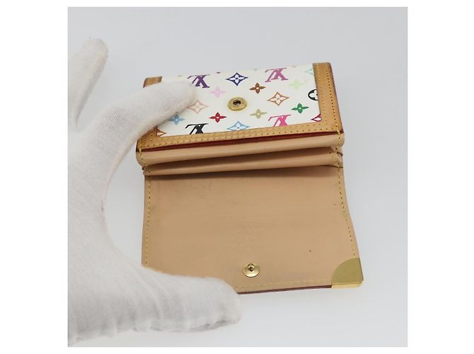 LOUIS VUITTON Münzbeutel Pla Coin Purse Multicolor White M92657 Auth 190685 Weiß - Ansicht 17