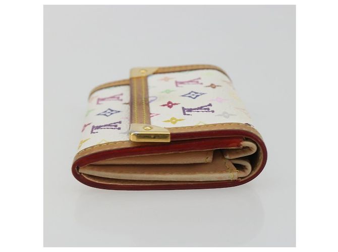 LOUIS VUITTON Münzbeutel Pla Coin Purse Multicolor White M92657 Auth 190685 Weiß - Ansicht 3