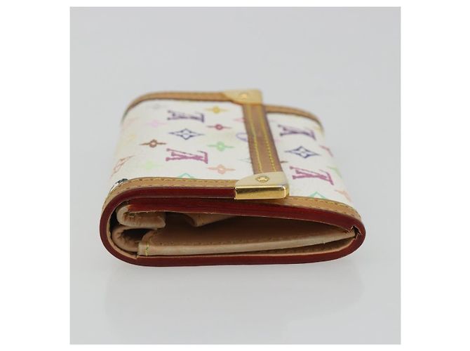 LOUIS VUITTON Münzbeutel Pla Coin Purse Multicolor White M92657 Auth 190685 Weiß - Ansicht 4