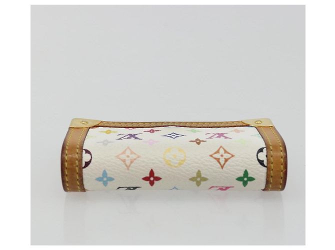LOUIS VUITTON Münzbeutel Pla Coin Purse Multicolor White M92657 Auth 190685 Weiß - Ansicht 5