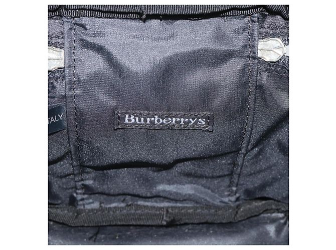 Beauty Case Burberrys Nova Check in Tela Rosso Argento Auth mr2736 - vista 11