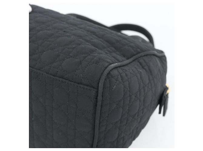Borsa Christian Dior Canage in tela nera e oro Auth 190803 Nero D'oro - vista 15