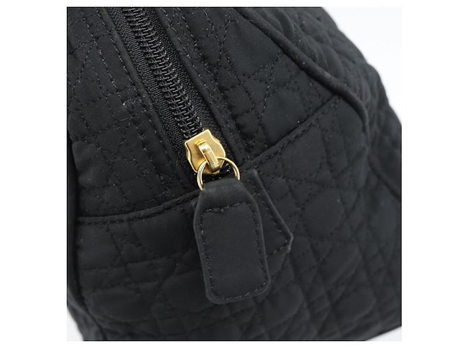 Borsa Christian Dior Canage in tela nera e oro Auth 190803 Nero D'oro - vista 17