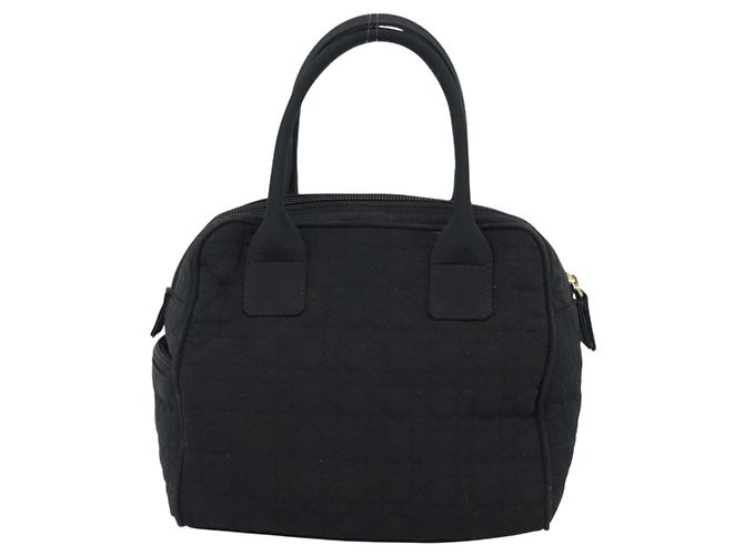 Borsa Christian Dior Canage in tela nera e oro Auth 190803 Nero D'oro - vista 2