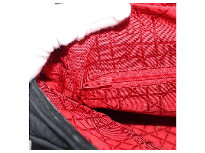 Borsa Christian Dior Canage in tela nera e oro Auth 190803 Nero D'oro - vista 20