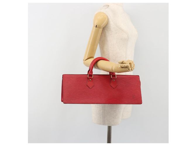 Borsa LOUIS VUITTON Epi Sac Triangle Rossa M52097 LV Auth mr2580A Rosso - vista 22