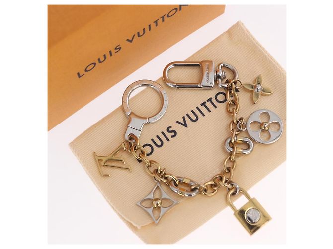 Charm per borsa Chain LV Padlock LOUIS VUITTON in metallo Tonalità Oro M00538 LV Auth 190446M - vista 12