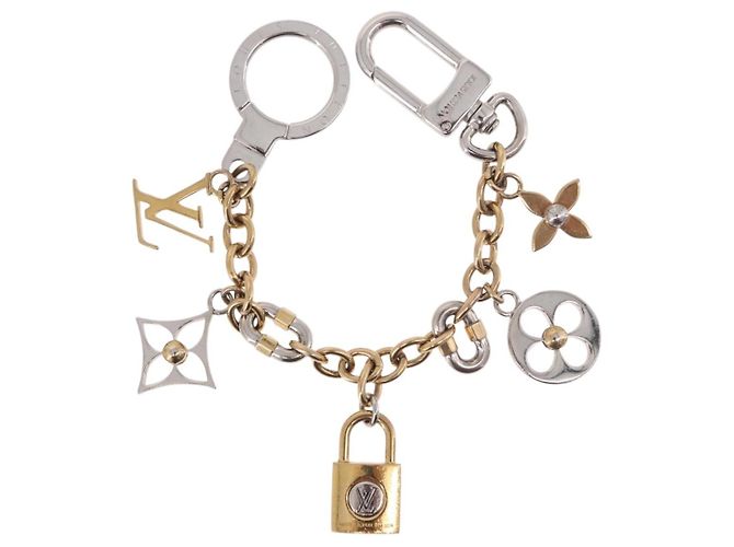 Charm per borsa Chain LV Padlock LOUIS VUITTON in metallo Tonalità Oro M00538 LV Auth 190446M - vista 13