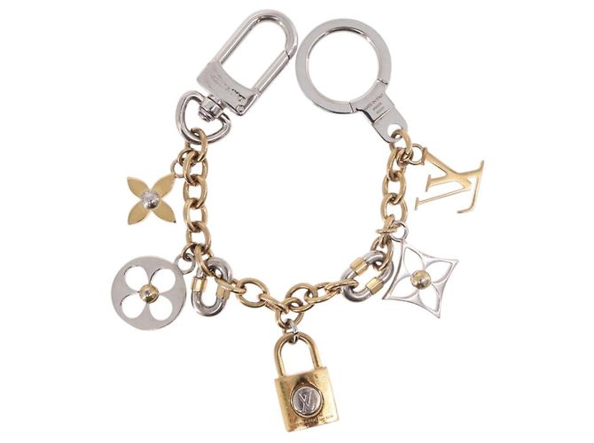 Charm per borsa Chain LV Padlock LOUIS VUITTON in metallo Tonalità Oro M00538 LV Auth 190446M - vista 7