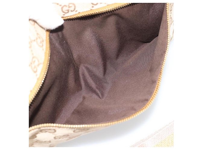Marsupio GUCCI GG Canvas Beige Oro 28566 Auth ka5124 D'oro - vista 11